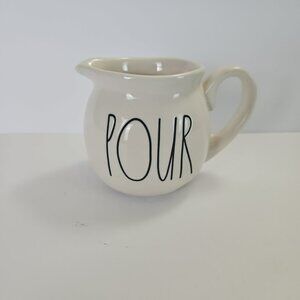 Rae Dunn White Pour Creamer Pitcher Artisan Collection Magenta Farmhouse Coffee